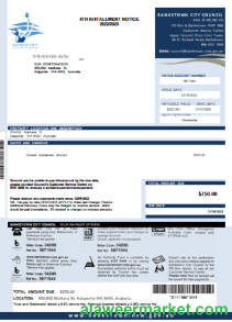 NSW Bankstown City Council utility business bill, SCR